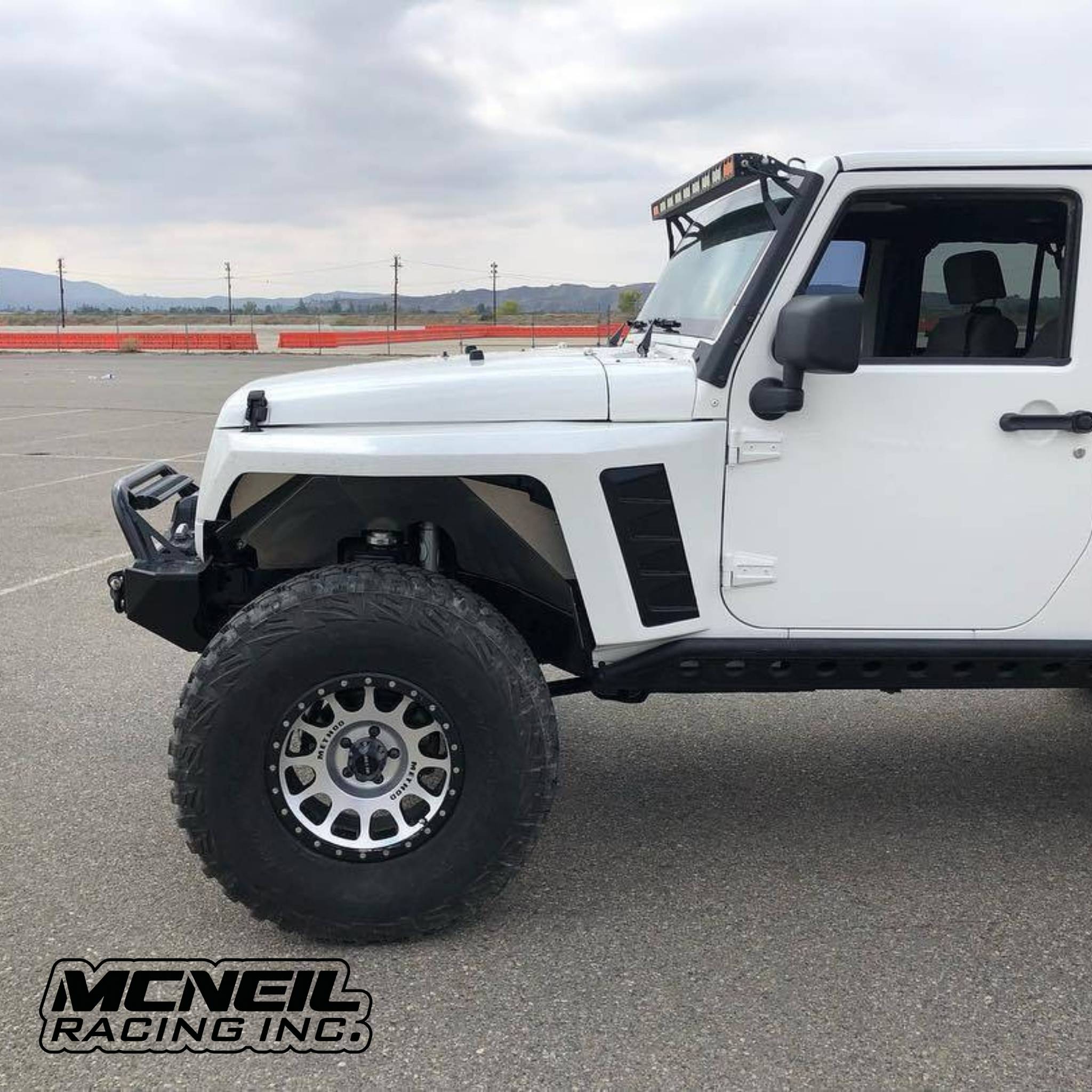 High Clearance Fiberglass Front Fenders for JK Jeep Models