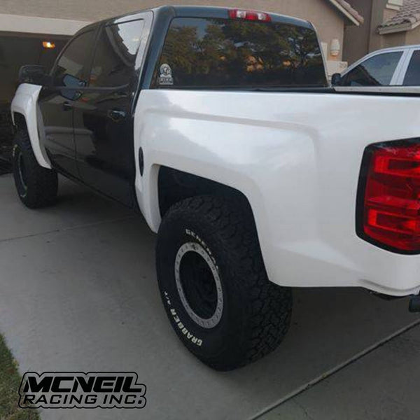 14-18 Chevy Silverado 3" Bulge Off Road Fiberglass Bedsides - 5.5 Bed
