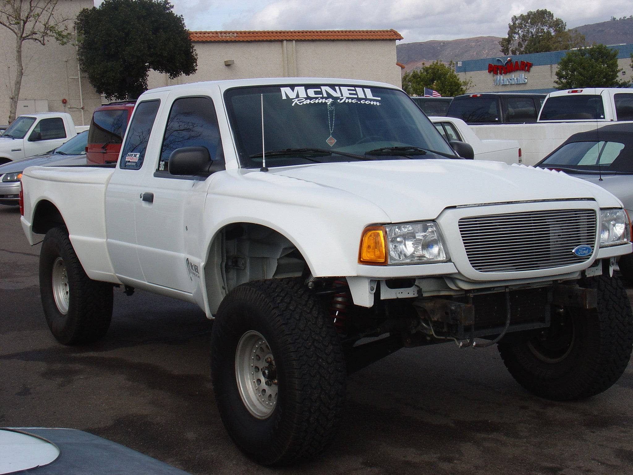 98+ Ford Ranger 10" Off Road Fiberglass Fenders With Door Extensions