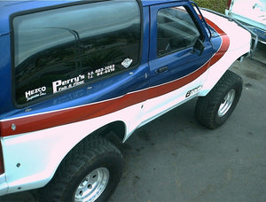 83-90 Ford Bronco II 3" Bulge Off Road Fiberglass Bedsides - McNeil Racing Inc