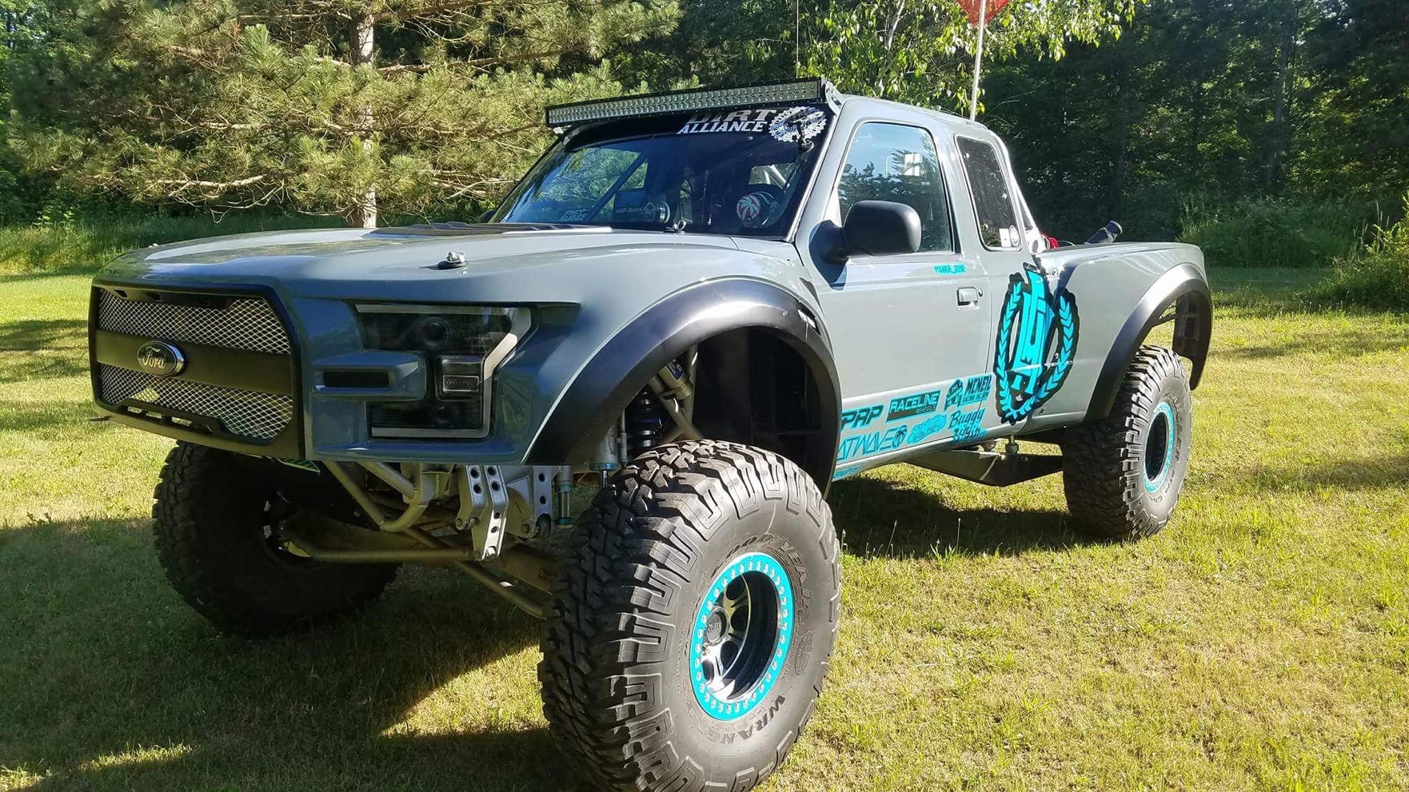 93+ Ford Ranger To 2017 Raptor Off Road Fiberglass Bedsides 86" width - McNeil Racing Inc