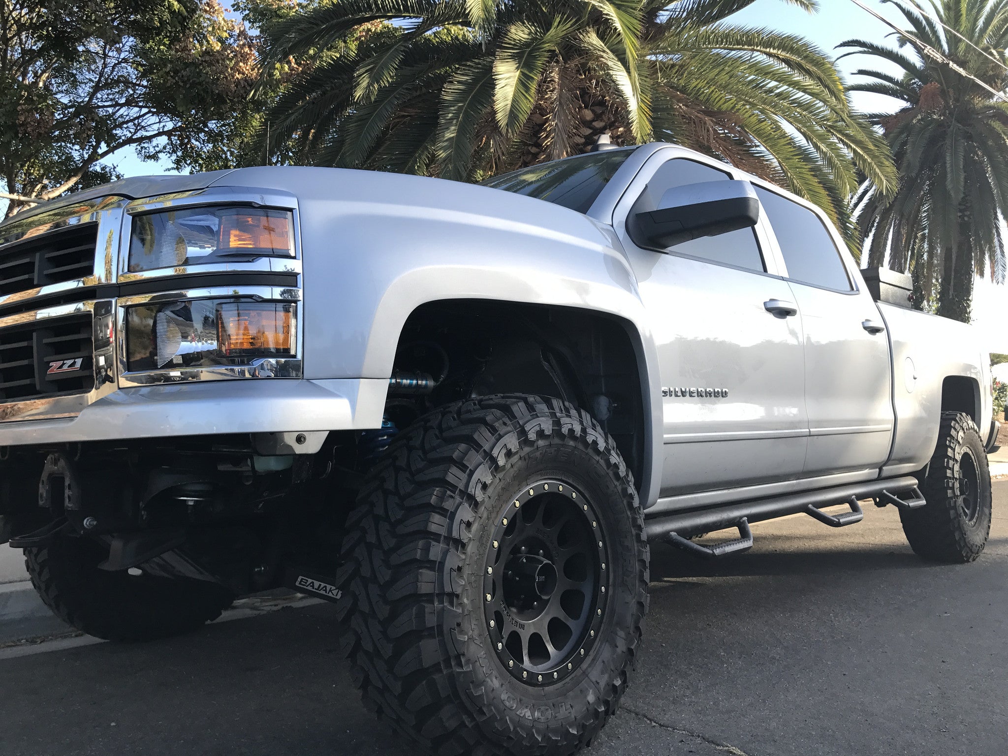 14+ Chevy Silverado 3" Bulge Off Road Fiberglass Fenders - McNeil Racing Inc