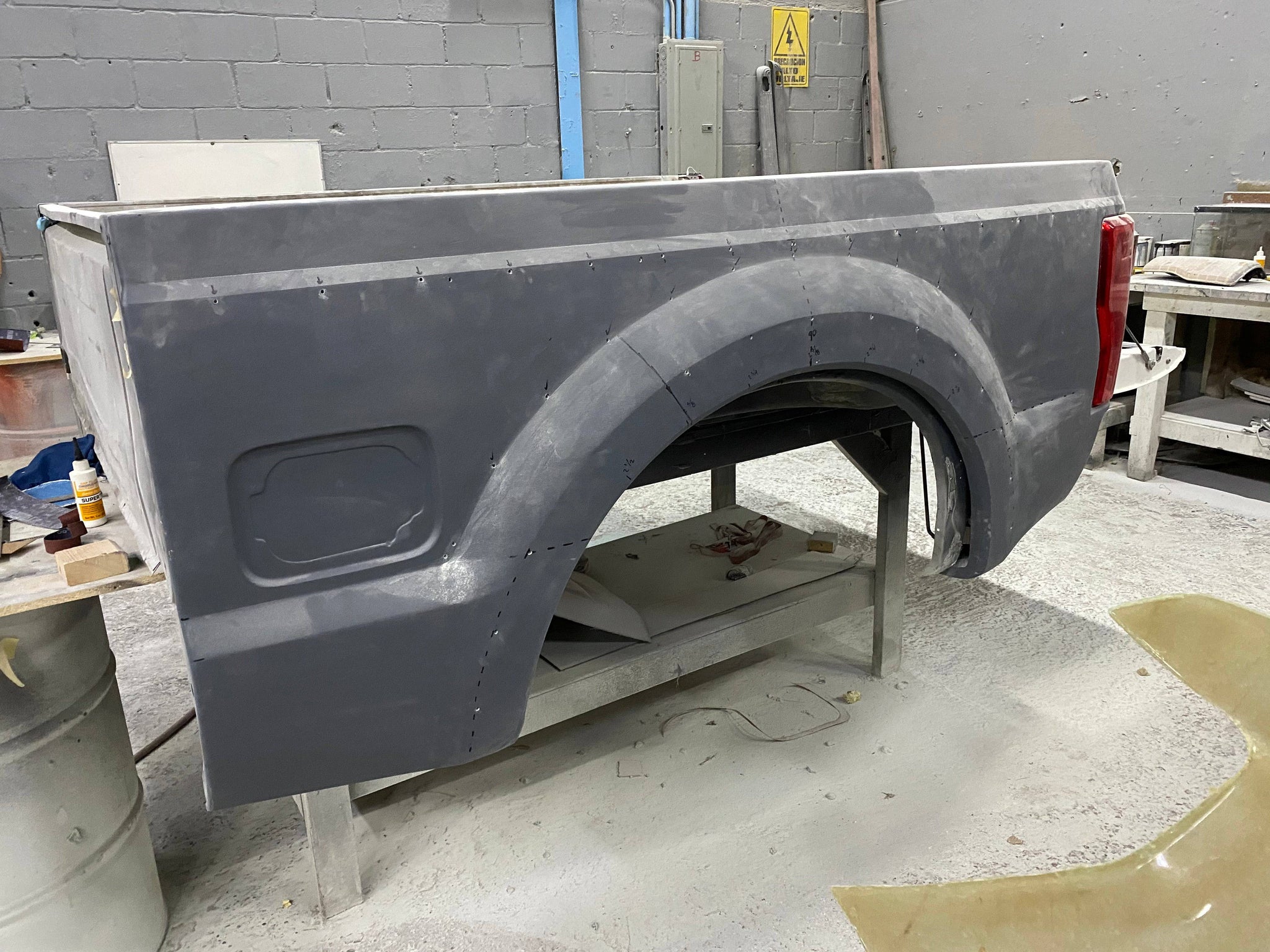 99-16 Conversion to 2017 Ford Super Duty 3" Bulge Off Road Fiberglass SHORT BED Bedsides